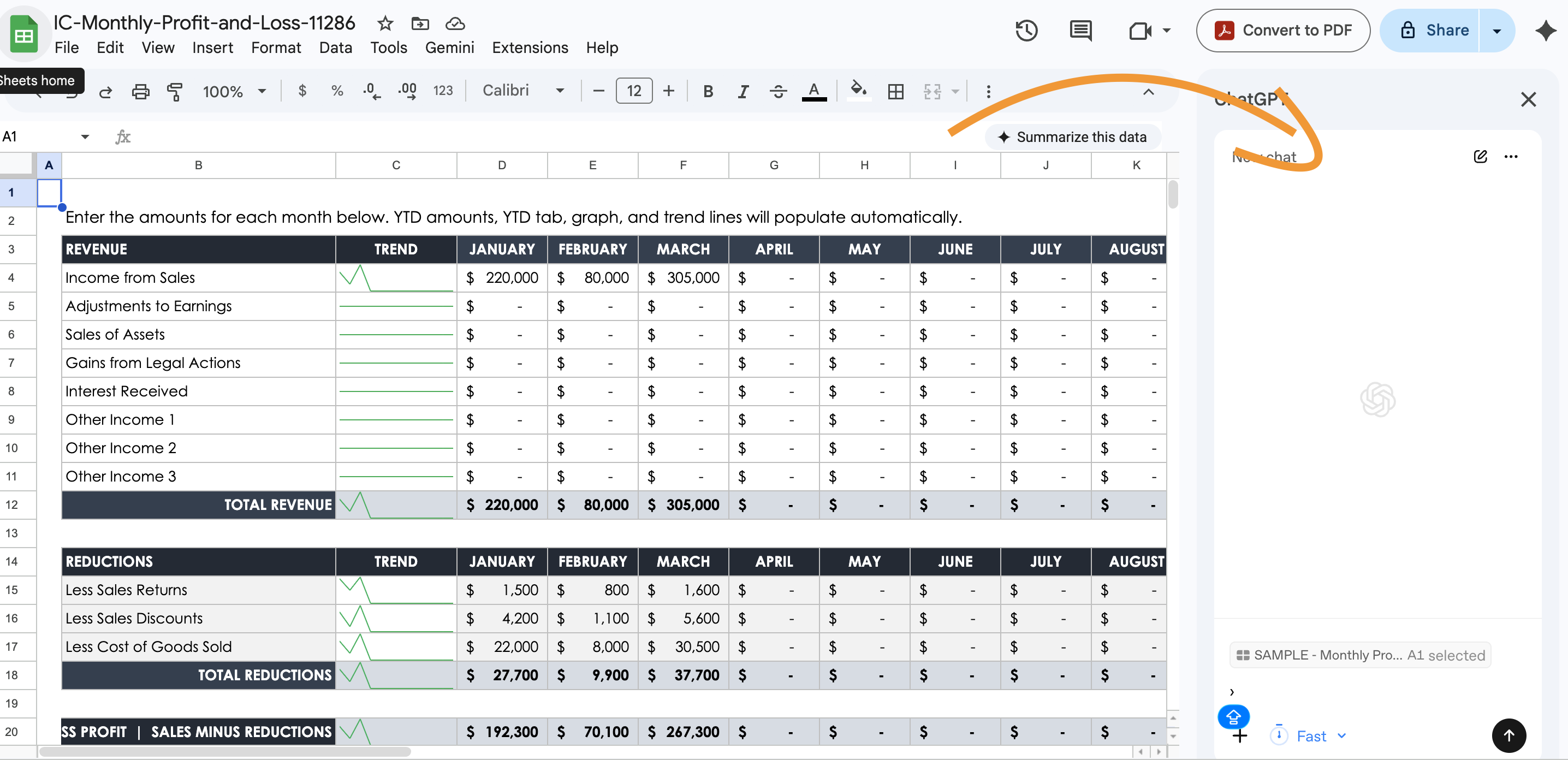 Asking the spreadsheet a question instead of writing a formula