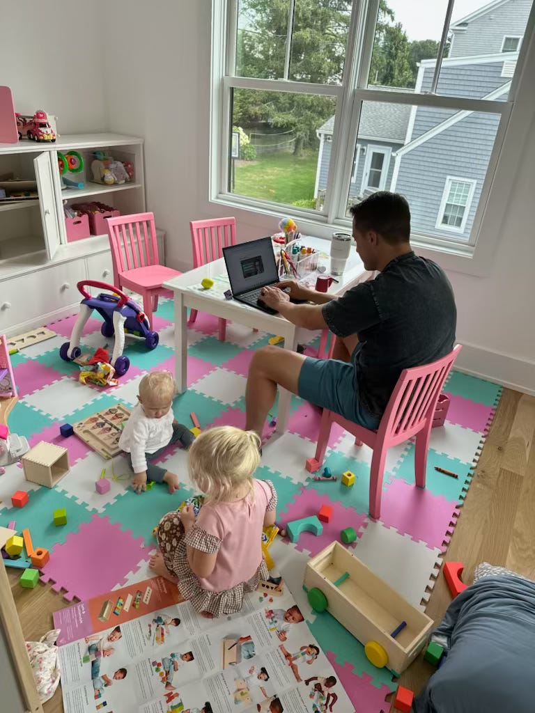 CJ working from home