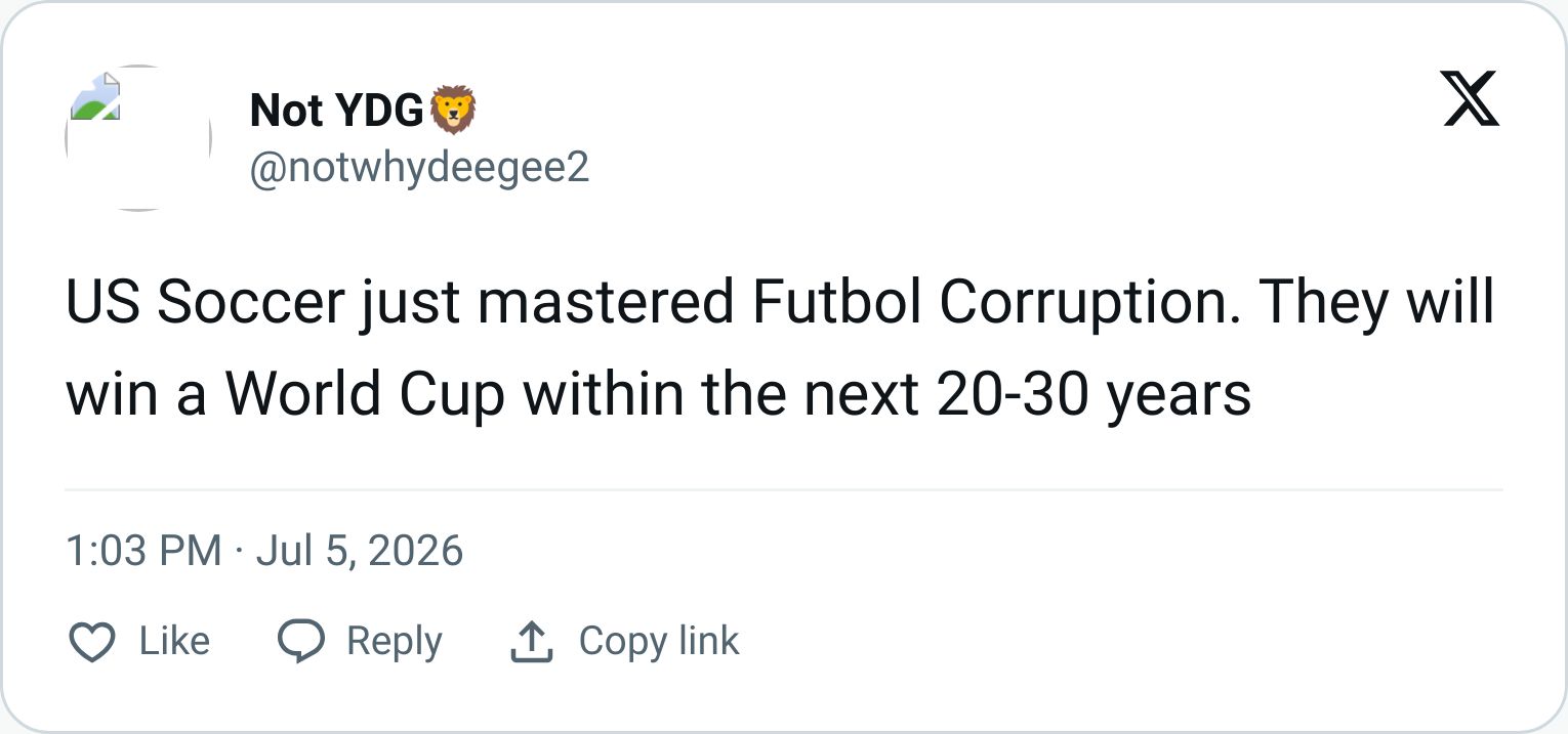 Tweet screenshot