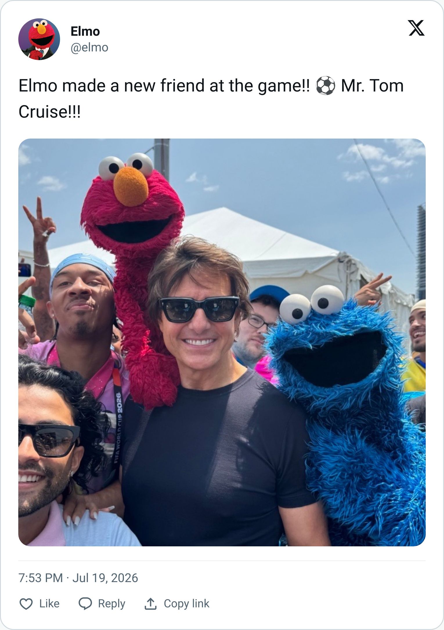 Tweet screenshot