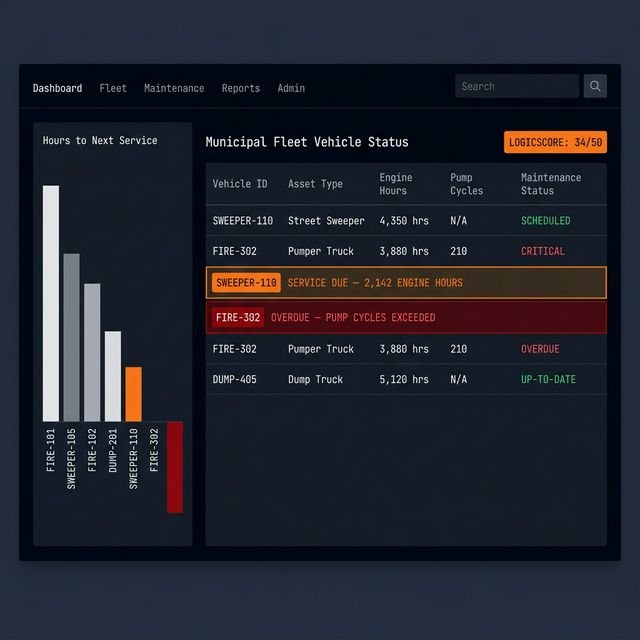 Municipal Asset Maintenance Scheduler UI Preview