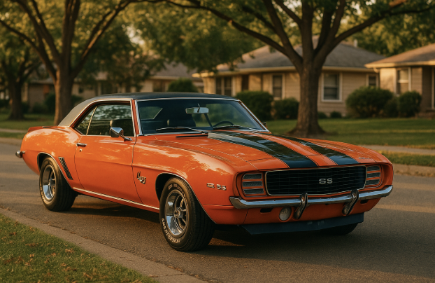 1969 Chevrolet Camaro SS in Hugger Orange