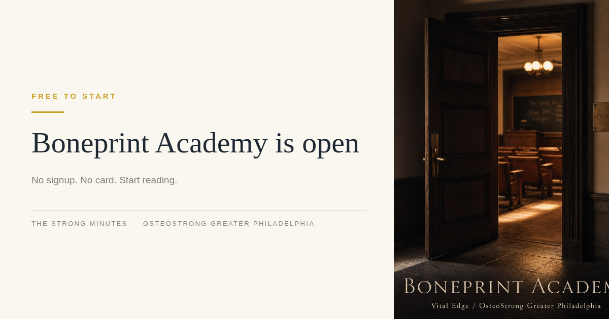 Boneprint Academy is open — and it's free to start