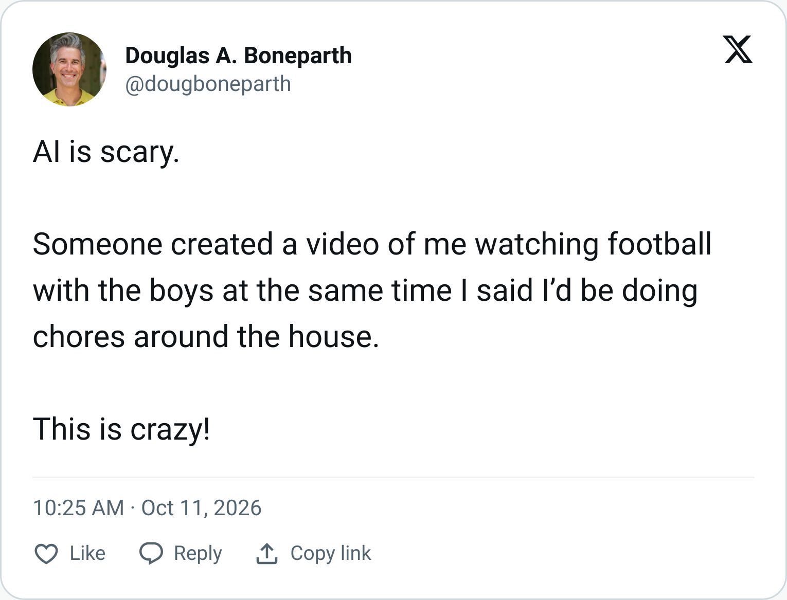 Tweet screenshot