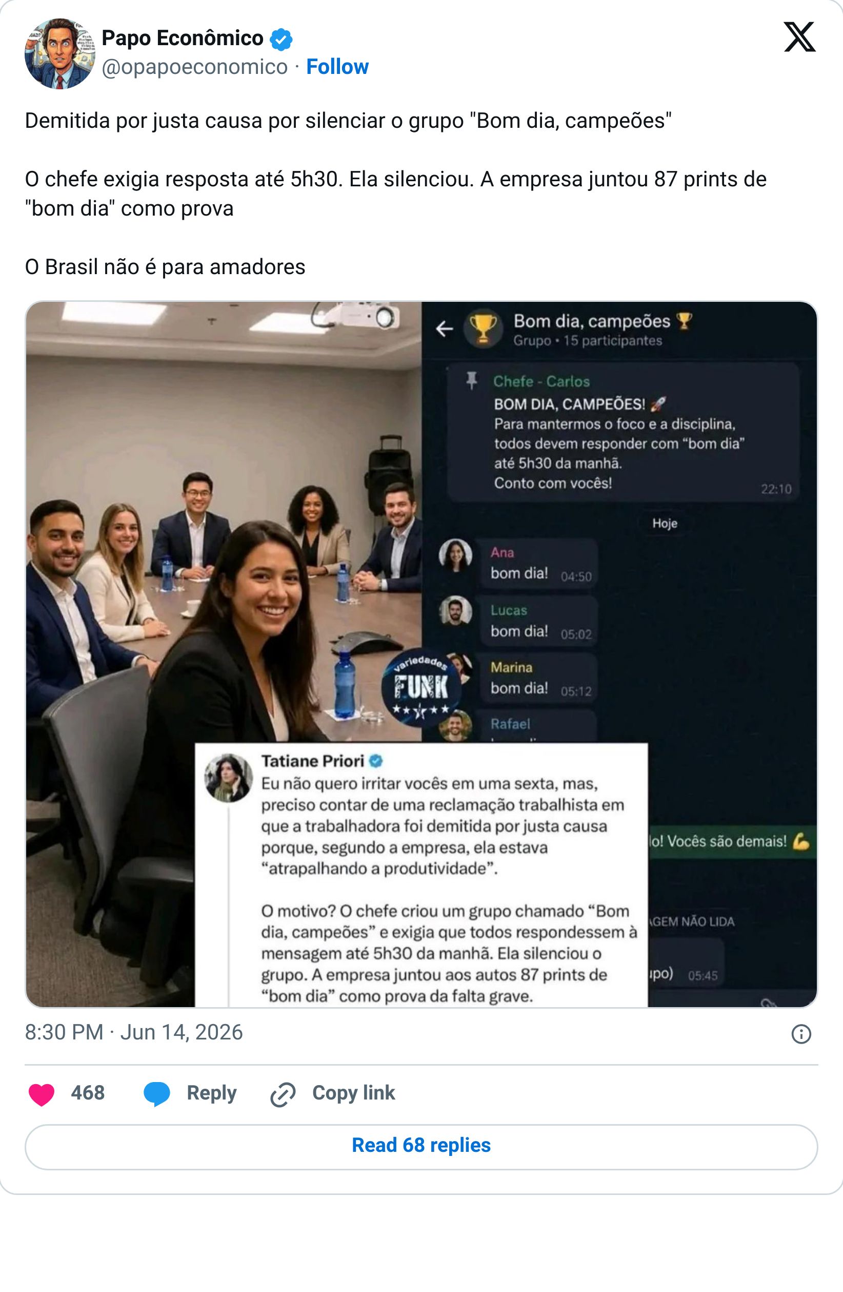 Tweet screenshot