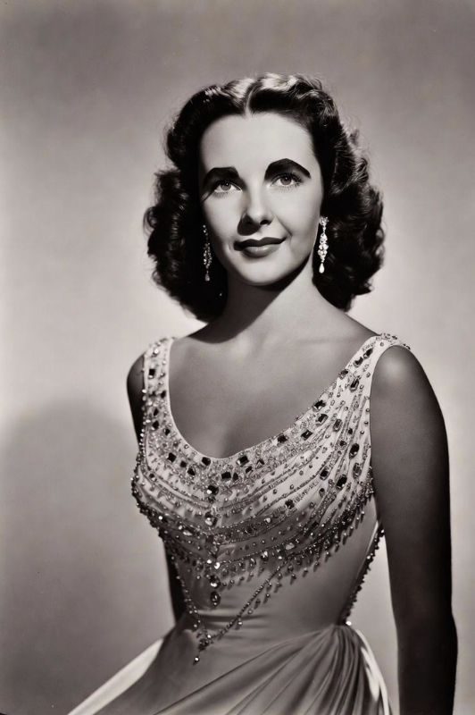 Elizabeth Taylor classic portrait from the 1950s