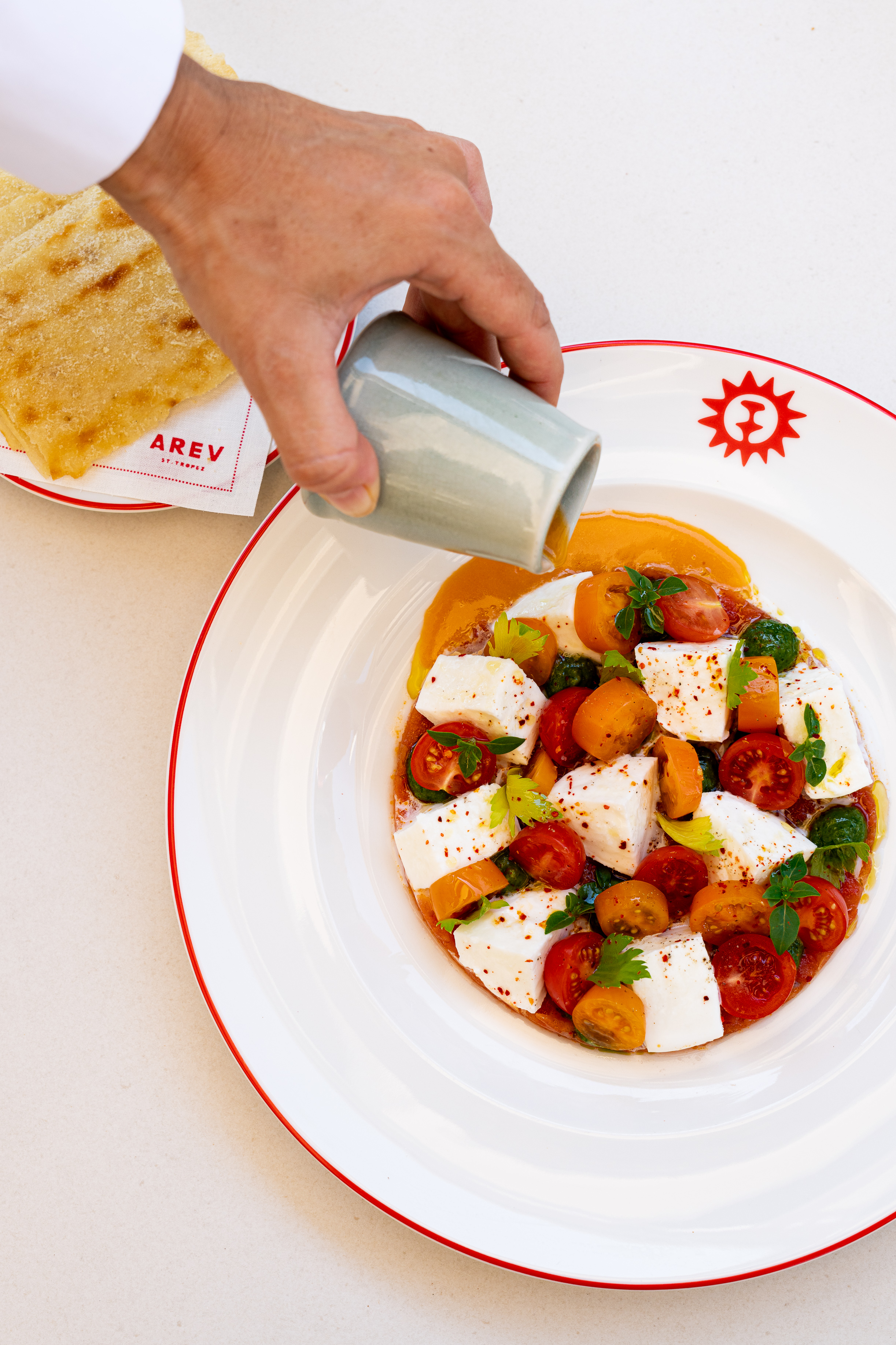 Food and drink at AREV St. Tropez
