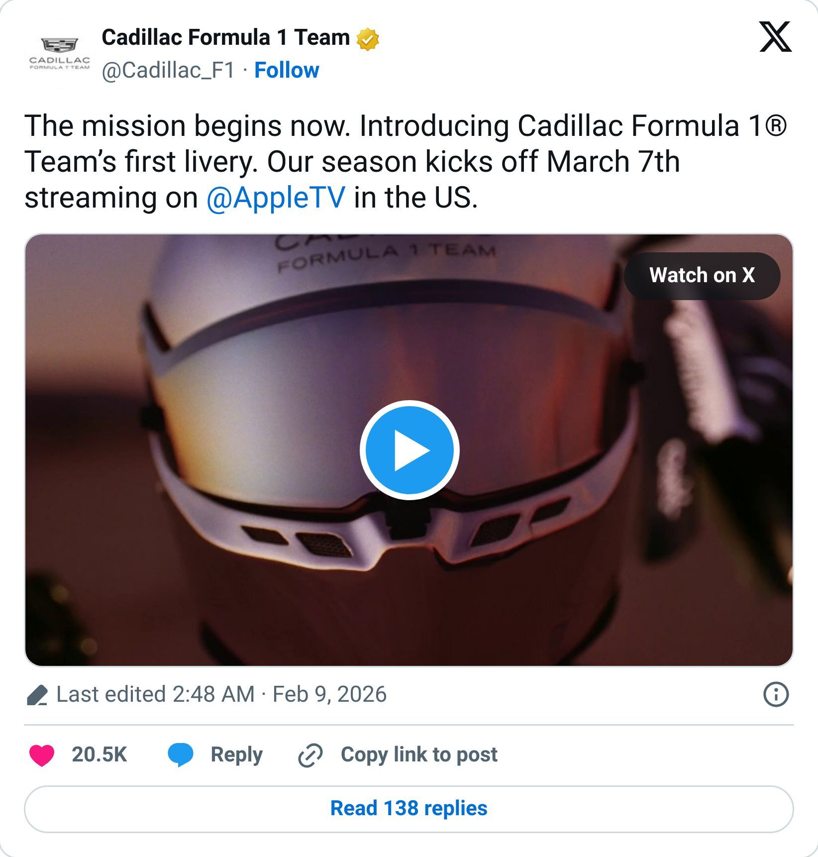 Tweet screenshot