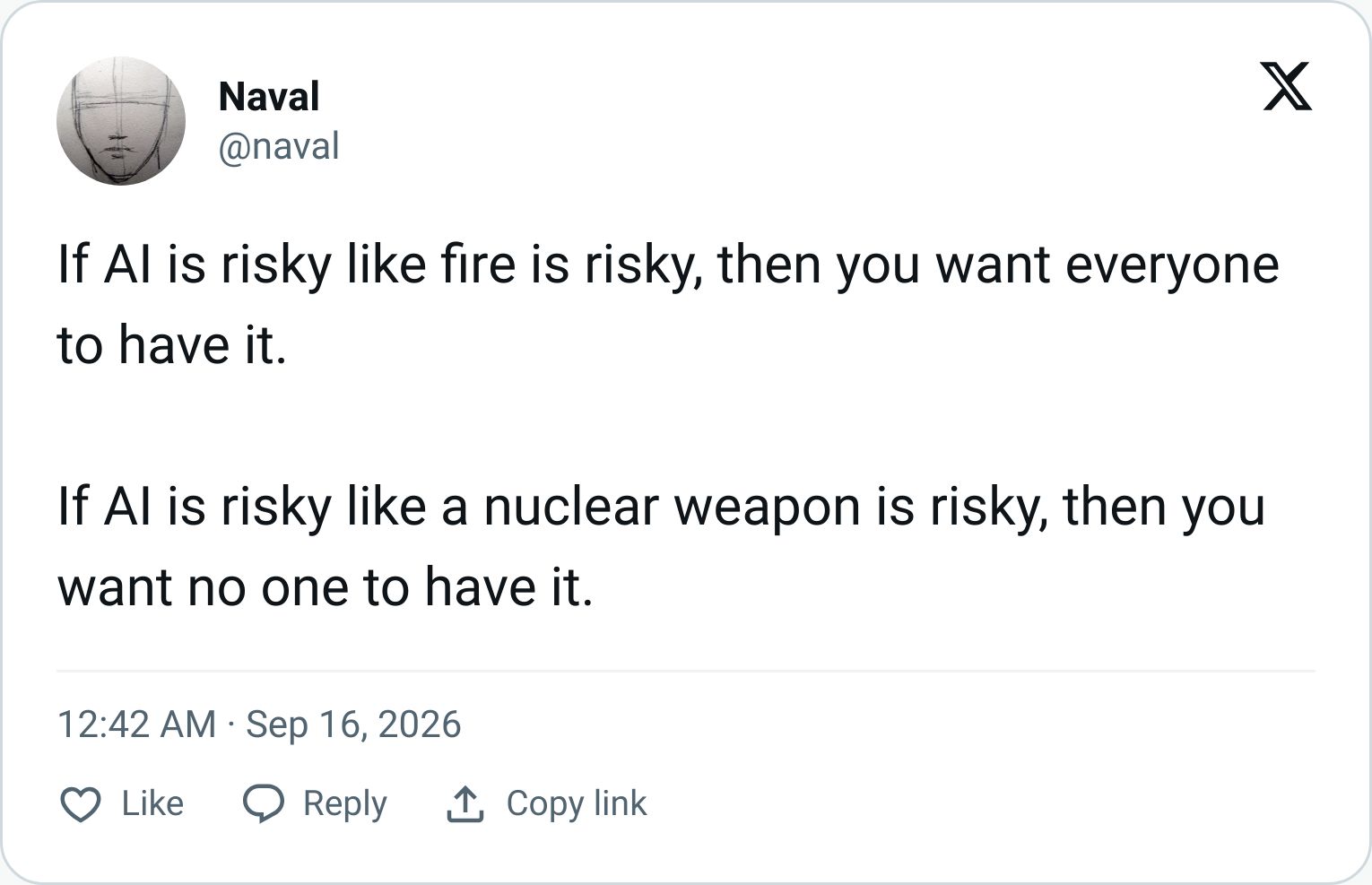 Tweet screenshot