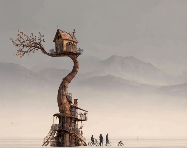 This Wild 50-Foot Burning Man Sculpture Was Inspired by Fatherhood