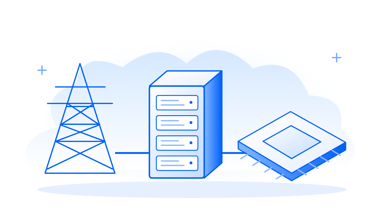 Conceptual Investor Call illustration: AI DOES NOT LIVE IN THE CLOUD. IT LIVES IN PHYSICAL INFRASTRUCTURE.