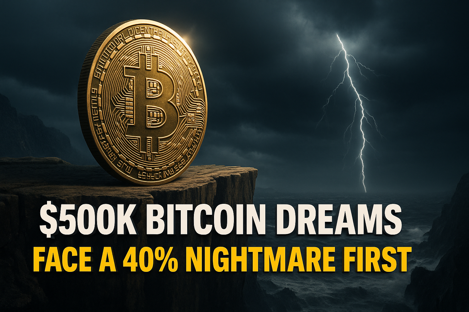 $500K Bitcoin Dreams Face a 40% Nightmare First