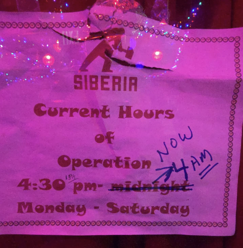 Siberia bar at Turnstyle Underground Market, Columbus Circle