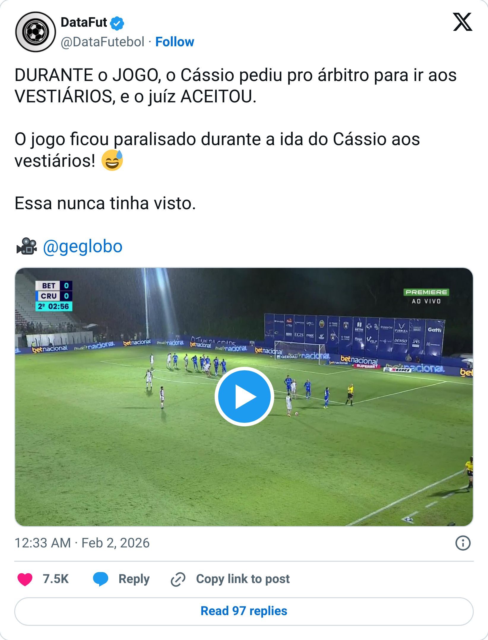 Tweet screenshot