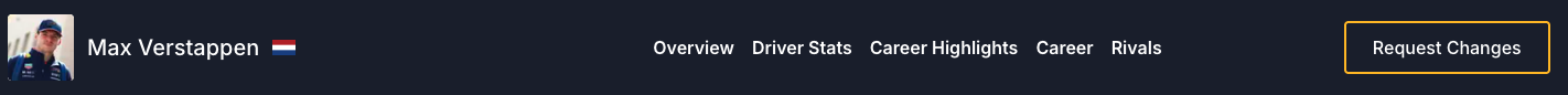 Request Changes feature on driver profiles
