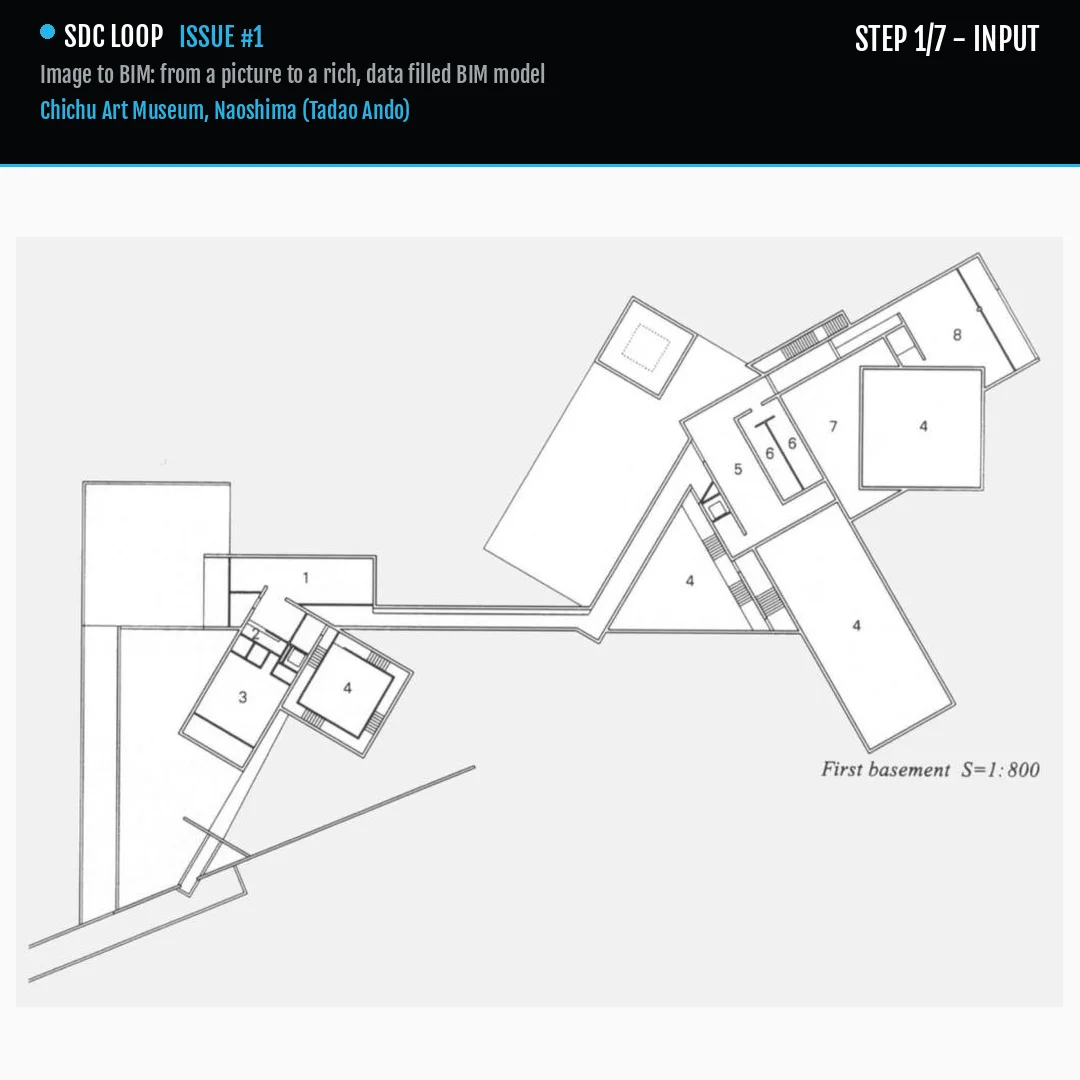Image to BIM process, Chichu Art Museum