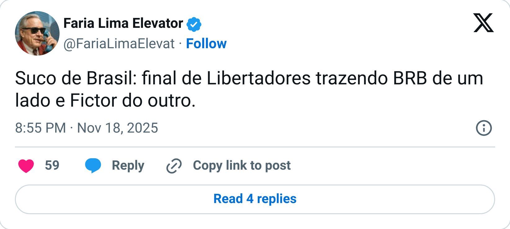 Tweet screenshot