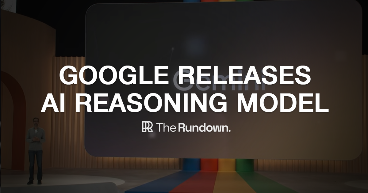 Google releases an OpenAI o1 rival