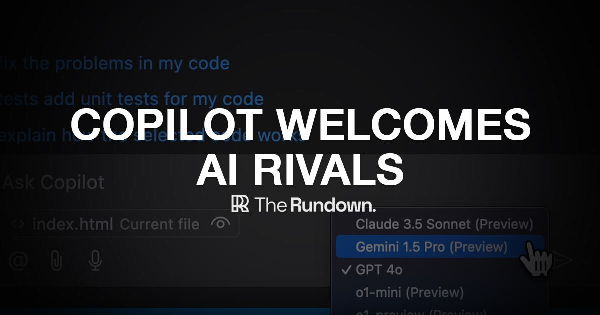 Copilot welcomes AI rivals