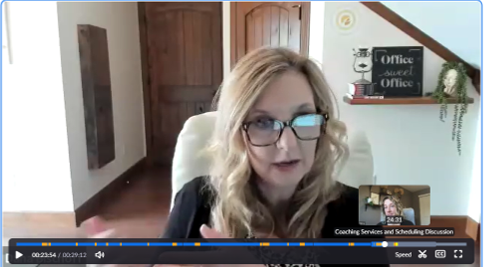 Dana Bischoff working with clients