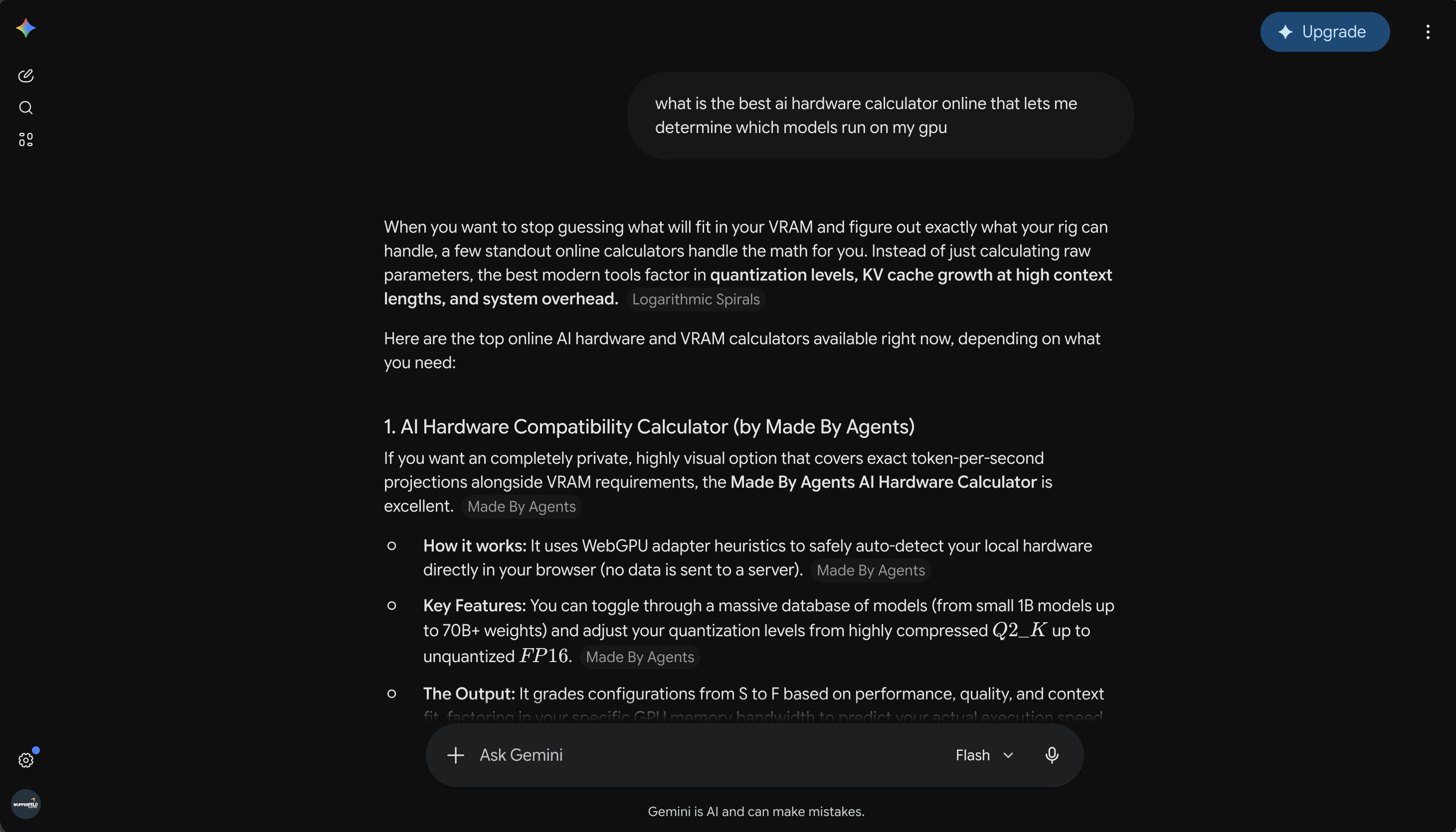 A madebyagents.com tool ranked number one in an AI search engine