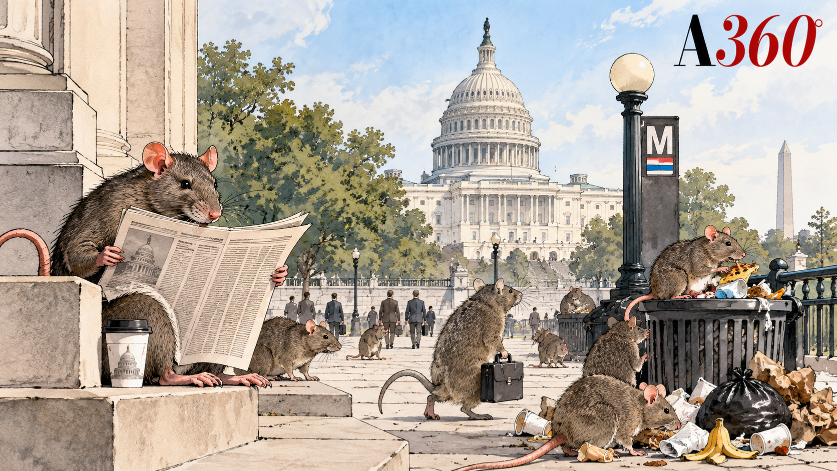 Rats beneath the Capitol dome