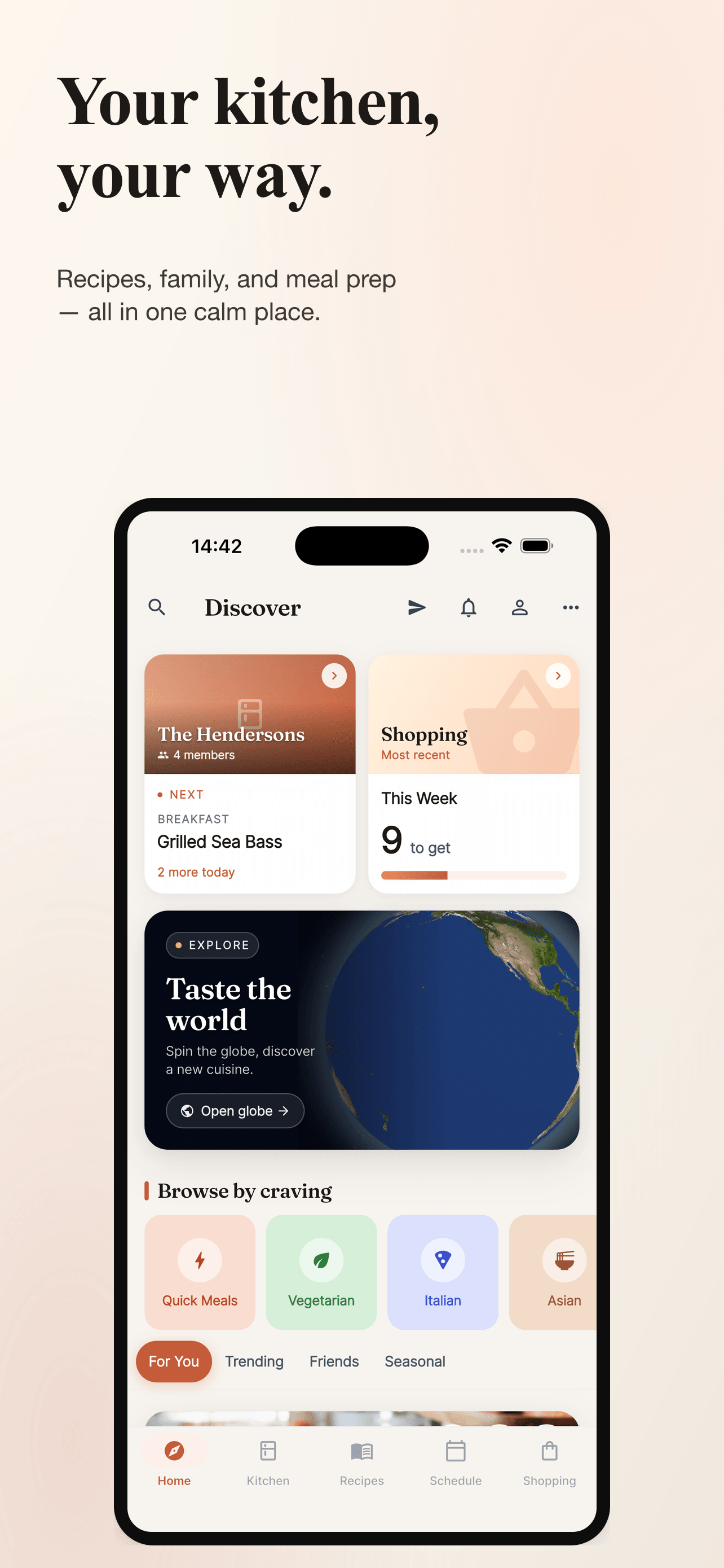 Chefless running on iPhone - your kitchen, your way