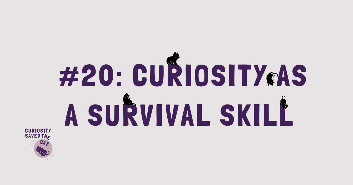 Curiosity as a Survival Skill | Curiosity Saved The Cat Newsletter