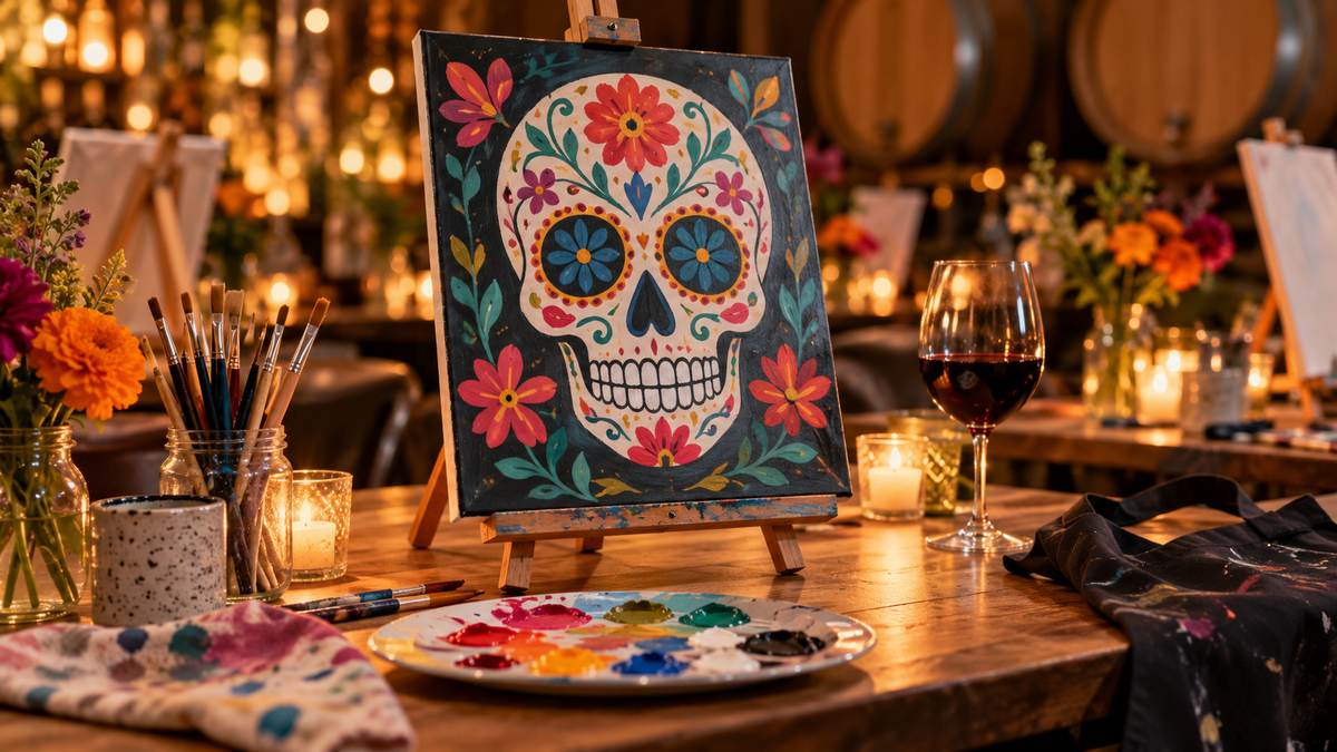 Paint & Sip at LuLu Island Winery