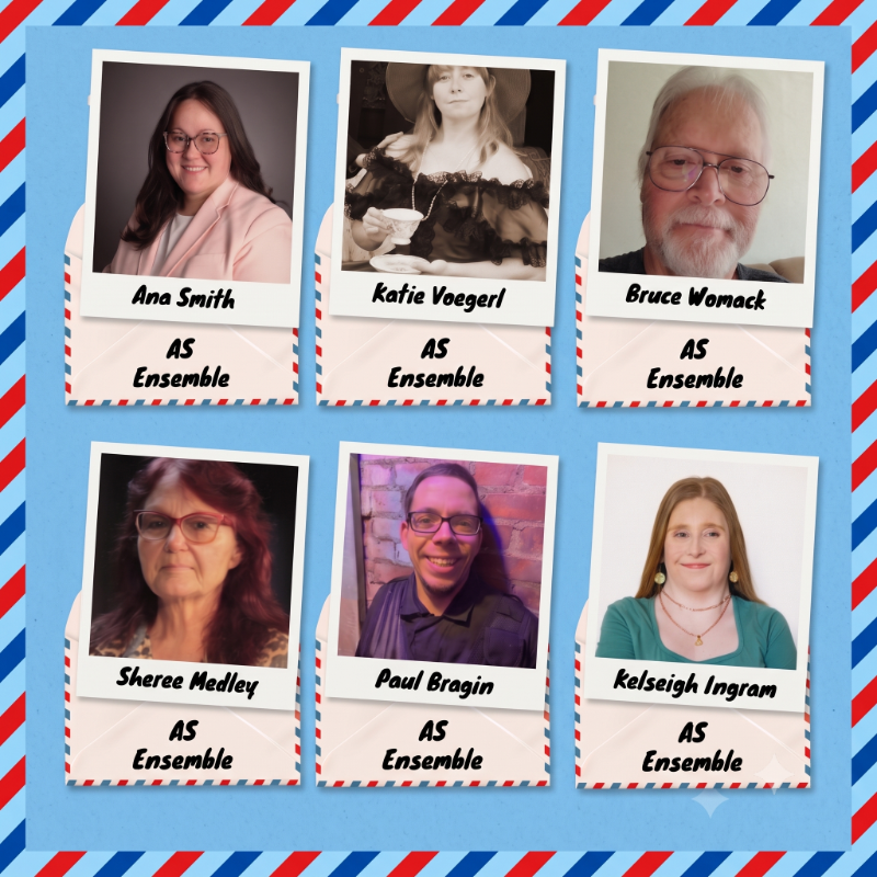 Twelfth Night ensemble: Ana Smith, Katie Voegerl, Bruce Womack, Sheree Medley, Paul Bragin and Kelseigh Ingram