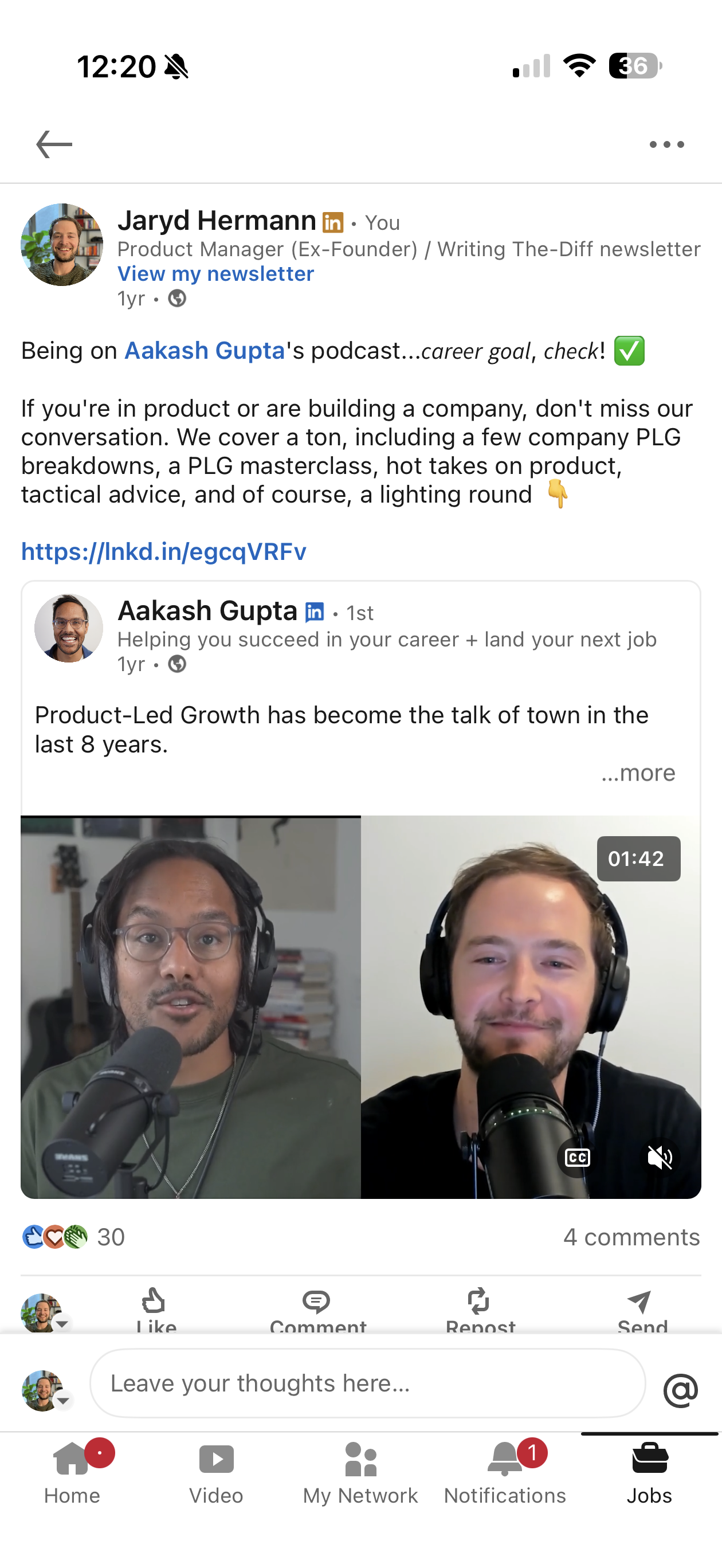 LinkedIn post