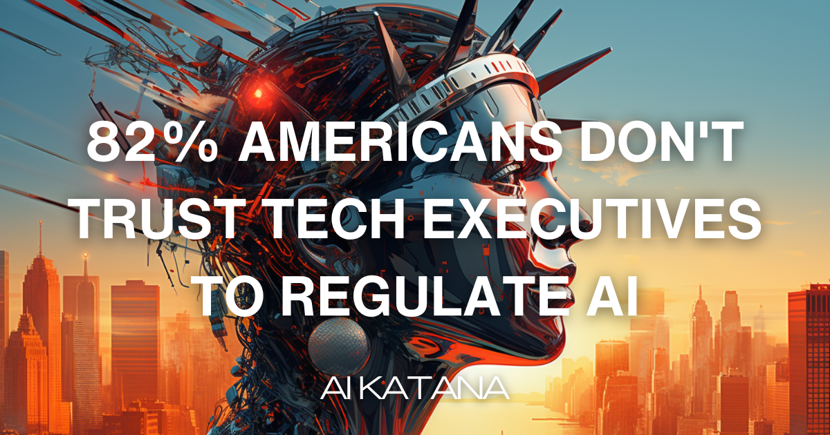 82% Americans don't trust tech executives to regulate AI