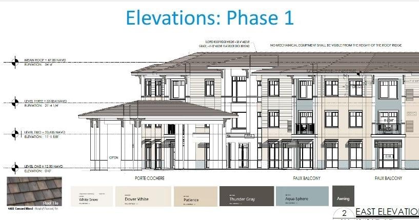 Site plan rendering for the Sandpiper Bay assisted living facility