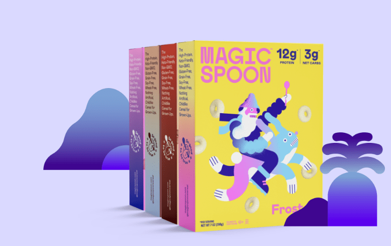 Magic Spoon Store Display Magic Spoon Brings the Fun Back to Cereal, Without the Bad Stuff