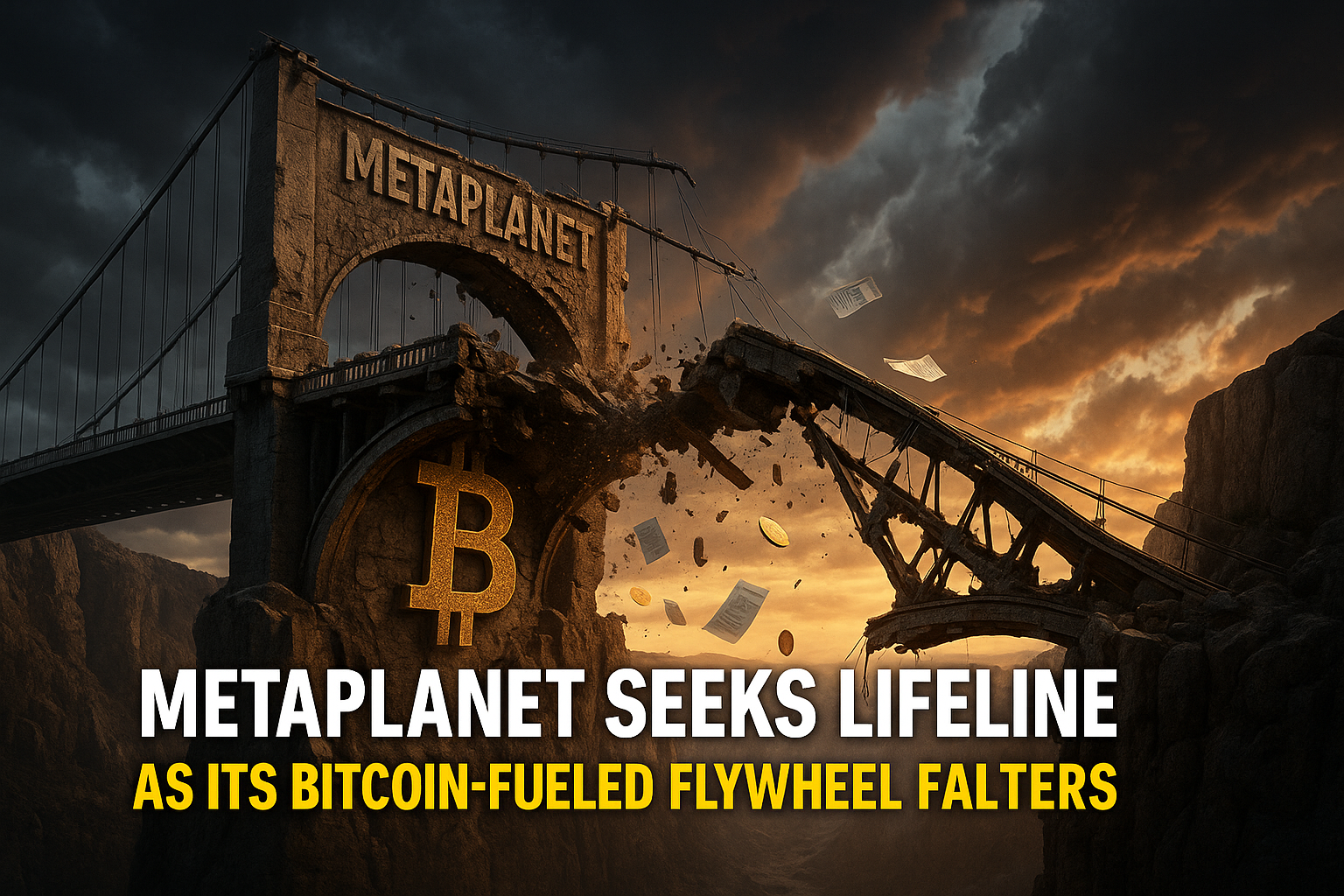 Metaplanet Seeks Lifeline as Its Bitcoin-Fueled Flywheel Falters