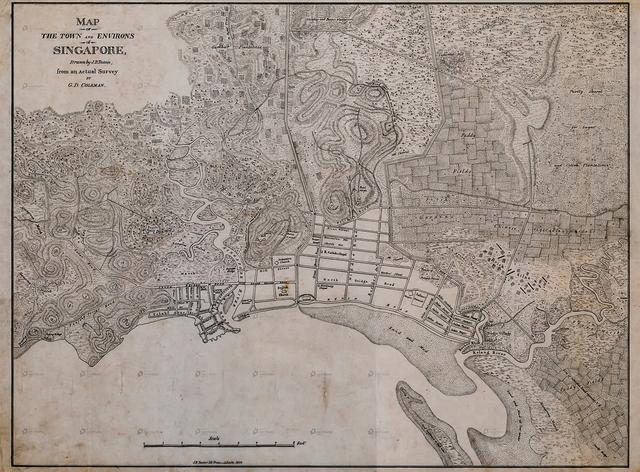 1836 map of Singapore