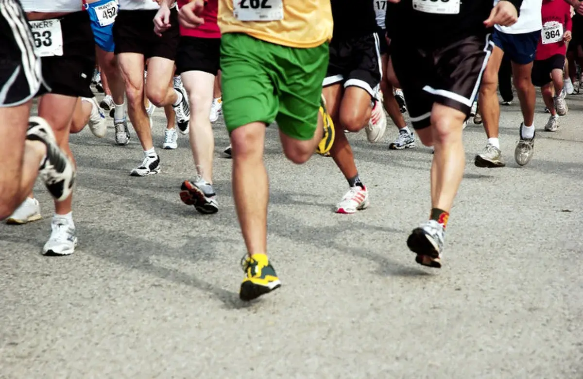 Hoo Doo Hustle 5K runners in Neola