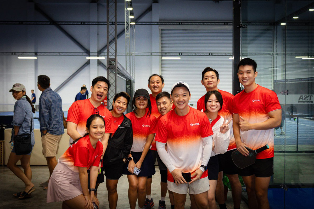 The warm, positive vibes of Team OCBC came through. Despite their jerseys.