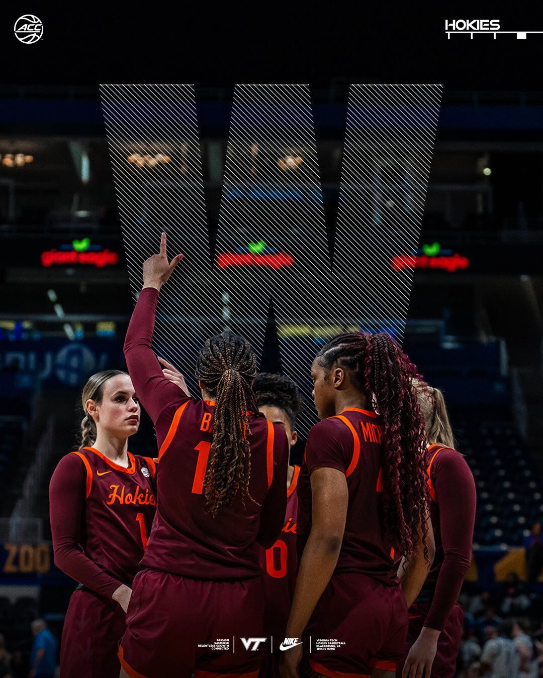 The Virginia Tech Hokies women's basketball team beat Pitt by 27 points.