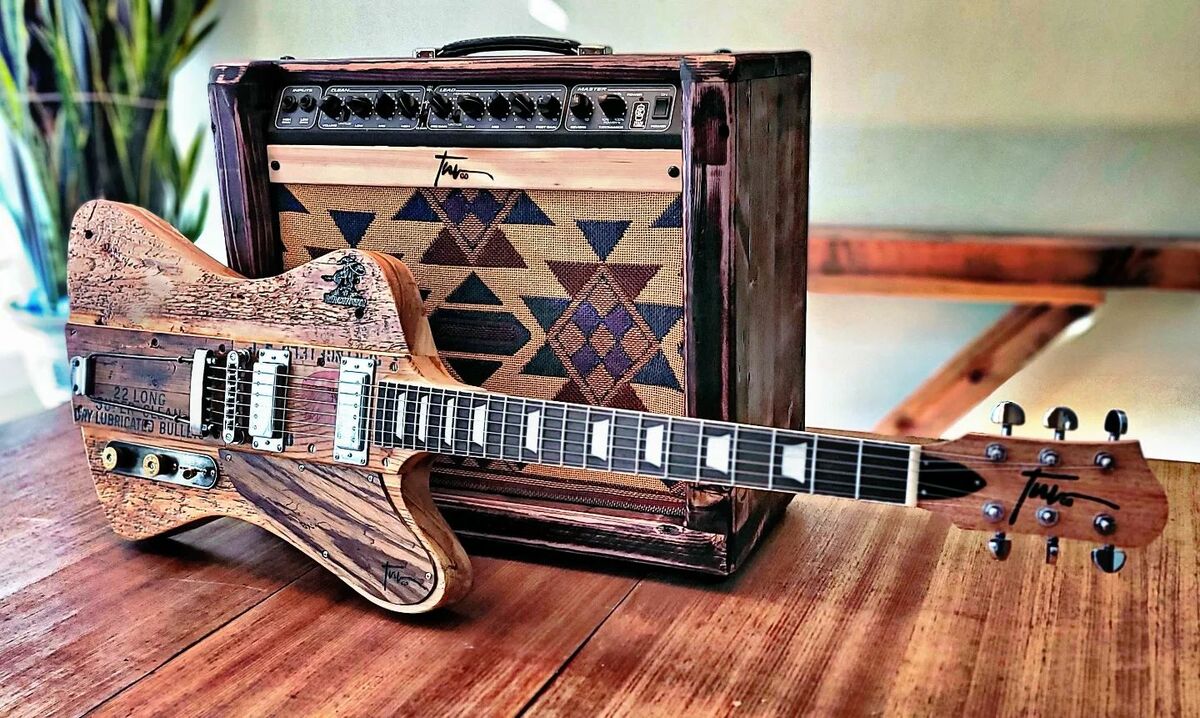 Calgary guitar maker crafts unique instruments out of barn wood and old