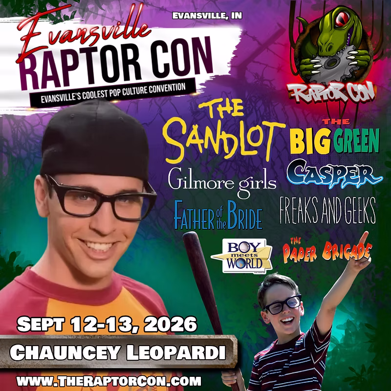 CHAUNCEY LEOPARDI at Evansville Raptor Con 2026