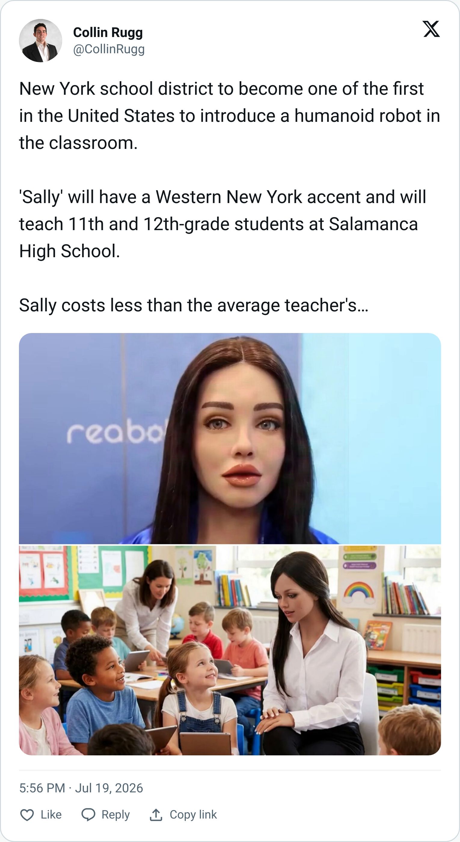 Tweet screenshot
