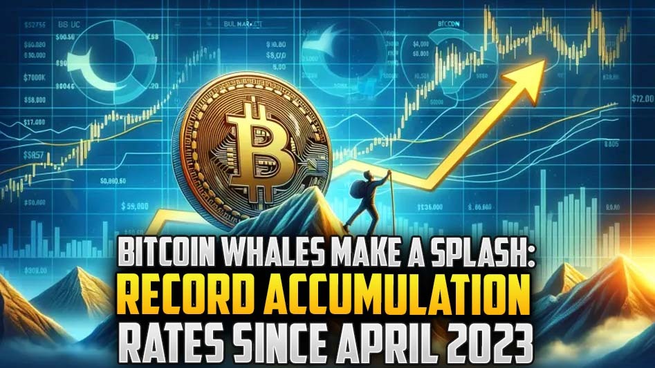Bitcoin Whales Make a Splash: Record Accumulation Rates Since April 2023