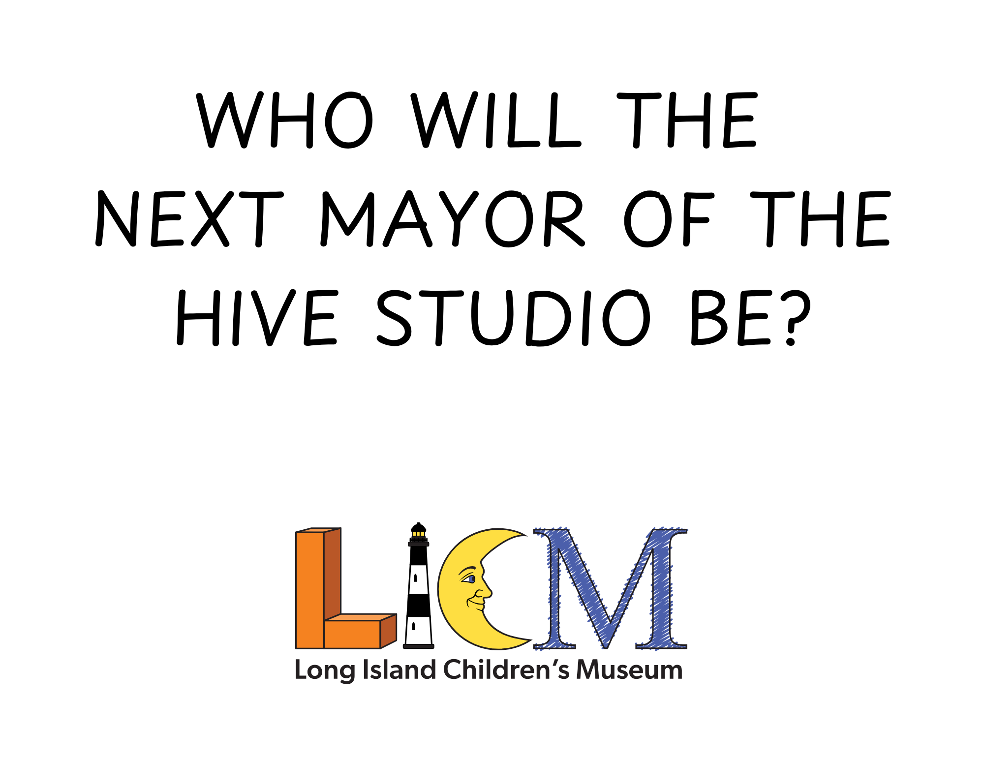 Official Rock the Vote graphic asking who will be the next mayor of the Hive Studio