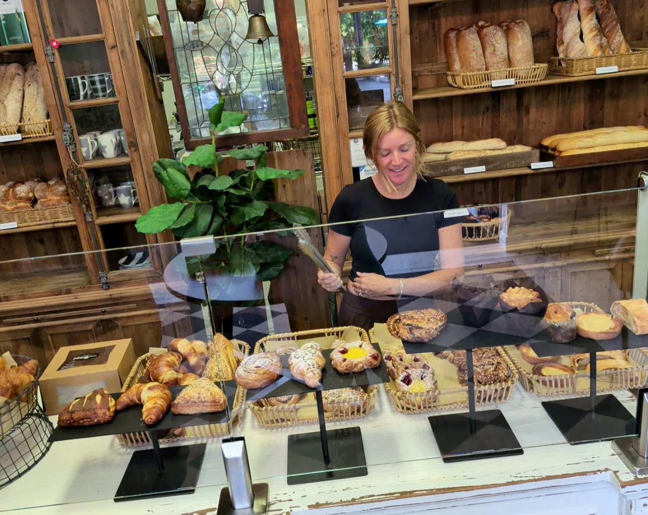 Bread selection at Landert Bread Store in Naples