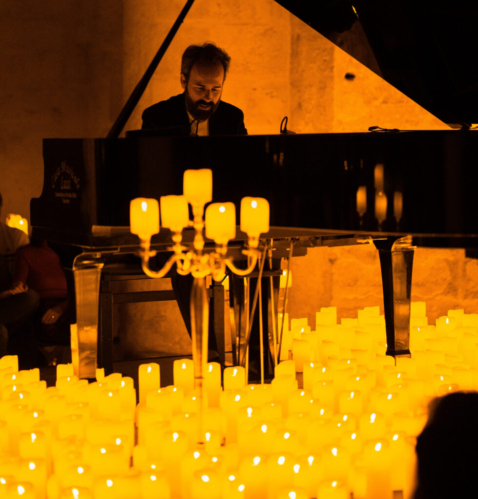 Pianist in a generic Candlelight promotional photograph; not the Port Washington performance