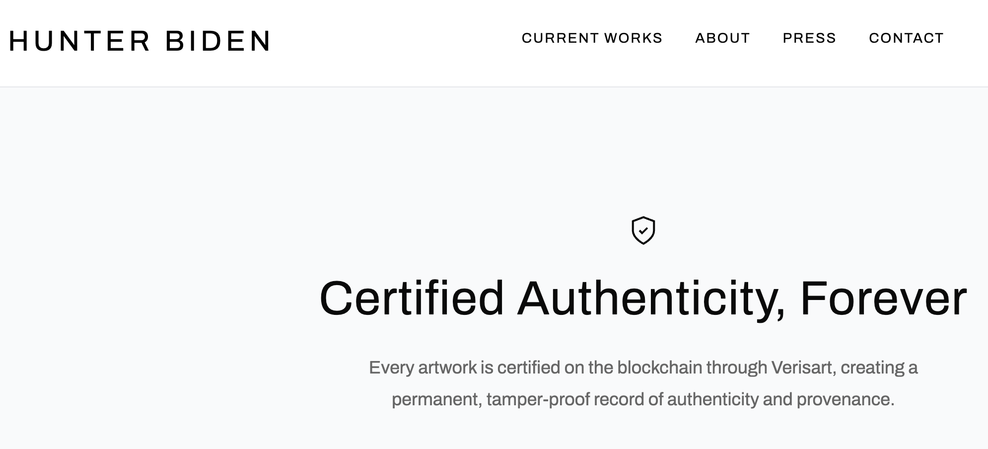 Hunter Biden puts his art on the blockchain via UK startup Verisart