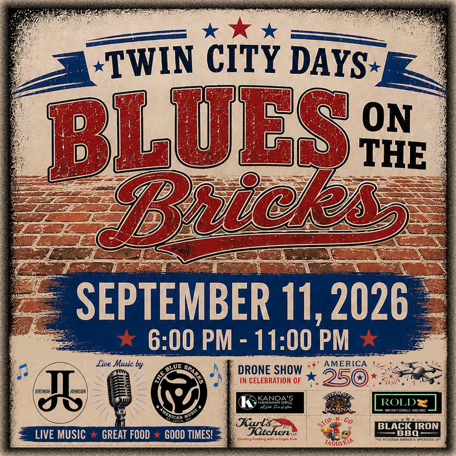 Blues on the Bricks Sept 11