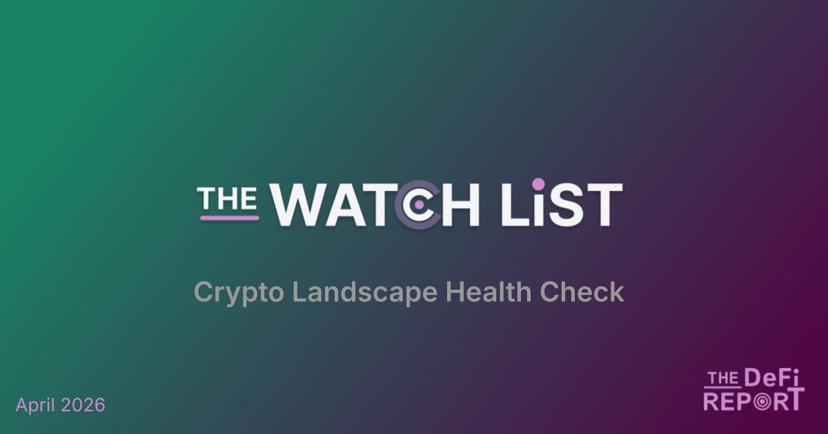 Crypto Landscape Health Check