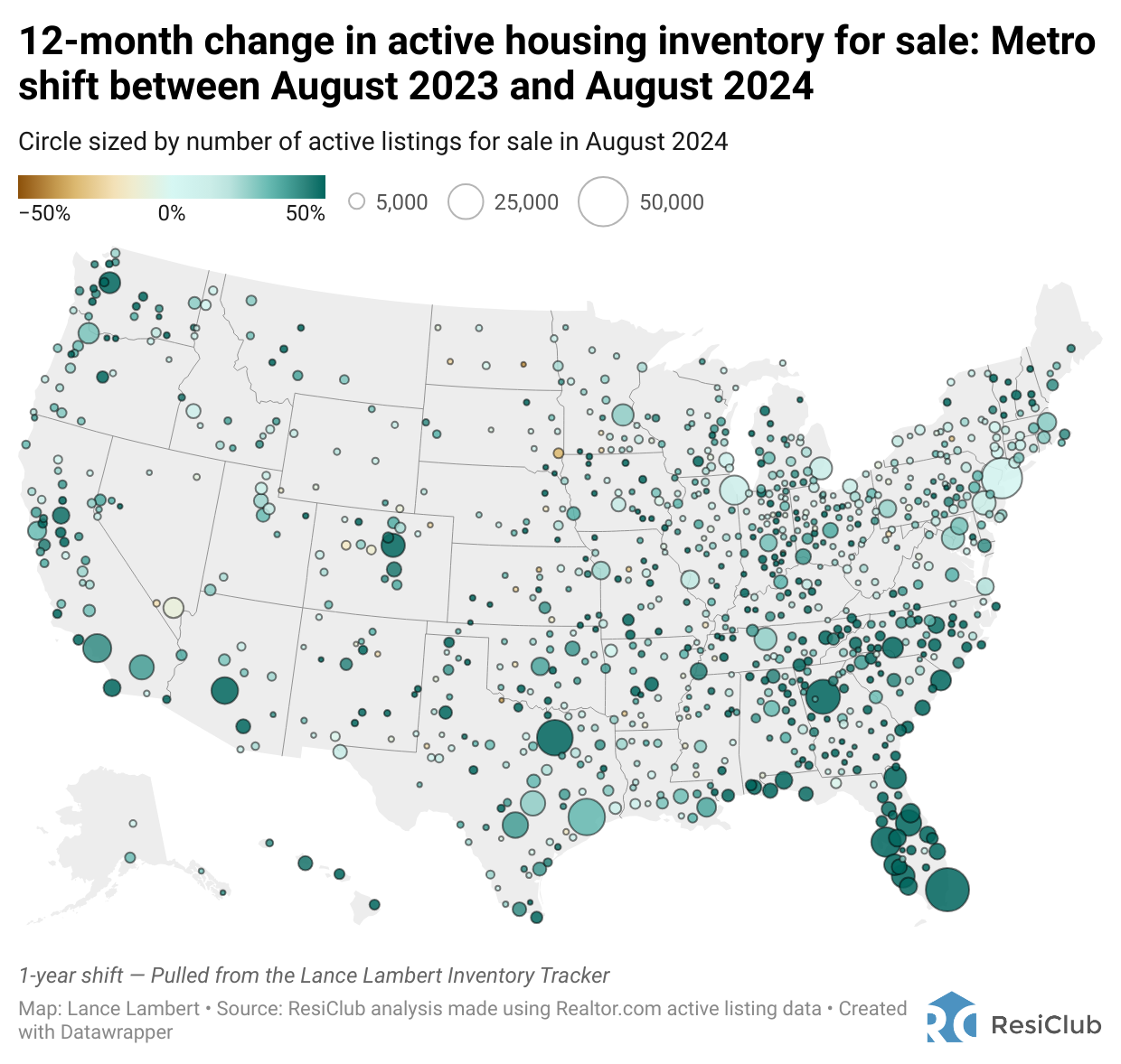 Housing market inventory: A deep dive into 800+ metros and 3,000+ counties
